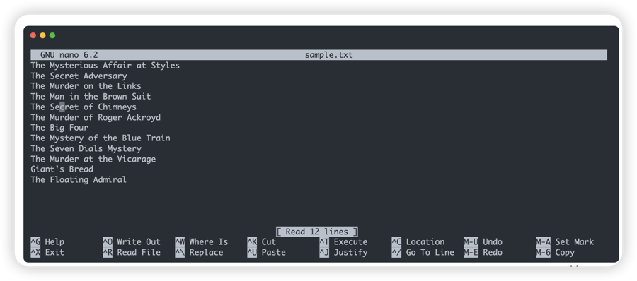 How to Delete All Lines in Nano Editor?